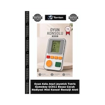 Oyun Kolu Atari Joystick Tetris Gameboy Gc011 Beyaz Çocuk Hediyesi Mini Konsol Nostalji Aleti