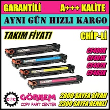 Hp Color Laserjet Pro Mfp M277Dw Toner Takım (Cf400X-Cf201A)
