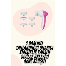 5 Başlıklı Titreşimli Cilt Temizleme Seti Canlandırıcı Ve Onarıcı 16435179