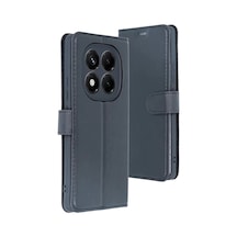 Newface Xiaomi Redmi Note 15 4g Trend S Plus Kapaklı Kılıf - Siyah Koyu Mavi Diğer