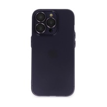 Apple Uyumlu iPhone 14 Pro Max Kılıf Luko Lens Silikon - Derin Mor 0.2M-Çok Renkli