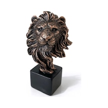 14x9 Cm Polyester Aslan Büstü