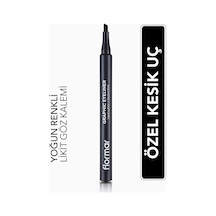 Flormar Kesik Uçlu Grafik Göz Kalemi (Siyah) - Graphic Eyeliner - 001 Black - 8690604478507