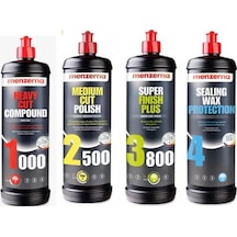 Menzerna 1000 2500 3800 Sealingwax Kalın İnce Pasta Hare Boya Kor. Set 1 Lt