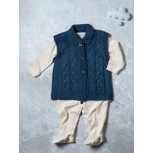 Lana&co Bebekler İçin Yelek Yelek 86229350 Mavi