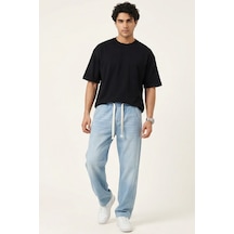Bigdart Erkek Rahat Kesim Baggy Jean Pantolon 30076 - Mavi