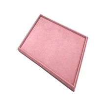 Yerli Üretim Süet Kumaş Pembe Renk 34/24 Cm Takı Servis Sunum Tab Pembe