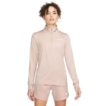 Nike Element Women S 1/2-zip Running Top Long-sleeve T-shirt Cu3220-601 Kadın Uzun Kollu Top Sweatshirt Pudra