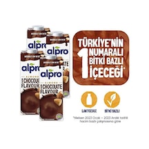 Alpro Bitter Çikolata Badem Sütü 4x1 L Vegan Laktozsuz Bitkisel B