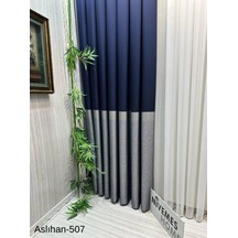 Nivemeshome Aslıhan Lacivert Ft632116 V-507 1/3 Sık Pile Fon Perde Apm