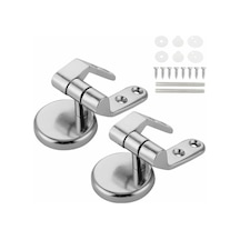 Klozet Kapağı Menteşesi, 2'li Paket Çinko Alaşımlı Bağlantı Parçalı Yedek Klozet Kapağı Menteşeleri