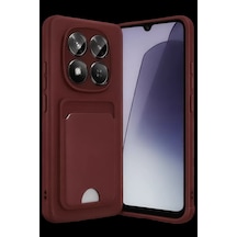Xiaomi Redmi Note 15 Pro 5g Kelvin Kartvizitli Silikon - Bordo