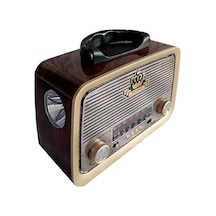 Volemı Vm-301 Nostaji Görünümlü Bluetooth Radyo + Fener