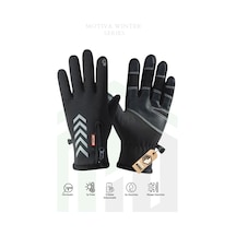 Motiva Su Geçirmez Softshell Unisex Bisiklet, Motosiklet Eldiven Dokunmatik Kışlık Rüzgar Geçirmez Kaymaz