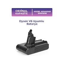 Dyson V6 Uyumlu Batarya 6ınr19/66 21.6v 2000mah Pil Dik Süpürge Bataryası
