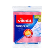 4 Adet Vileda Sünger Bez 2+1 Çok Renkli