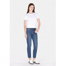 Colin's Colins Slim Fit Orta Bel Düz Paça Kadın İndigo Jean Pantolon Cl1072454 Q1.v1 Dn05441 Denim