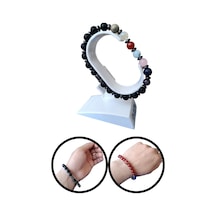 7 Çakra Doğaltaş Bileklik Akuamarina, Akik, Lapis, Ametist, Pembe Kuvars, Odun Jasper, Sitrin, Oniks Mix Renk Mix Renk