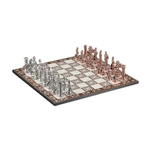 Büyük Boy Metal Pegasus Atları Satranç Takımı Antik Ve Katlanır S