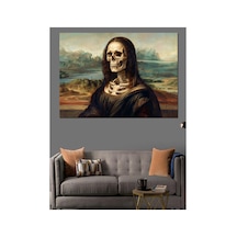 İskelet Yapılı Mona Lisa Tablosu Yağlı Boya Dokulu Kanvas Tablo Canvas Tablosu