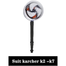 Turuncu-döner Yuvarlak Fırça Su Temizleme Yıkama Fırçası Sert Karcher K2 K3 K4 K5 K6 K7 Yüksek Basınçlı Yıkama Araba Yıkama