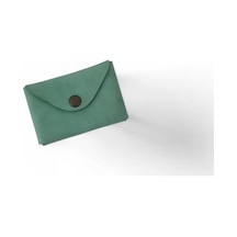 Hedea Origami Deri Kartlık Yeşil Yeşil