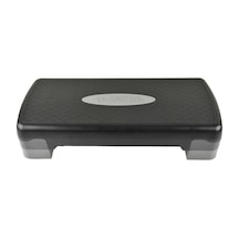 Step Tahtası - İki Kademeli Step & Fitness & Egzersiz Aleti-siyah-gri
