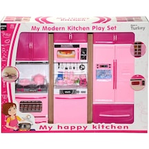 02309 , 3'lü Set - Fırın - Buzdolabı - Bulaşık Makinesi Pembe