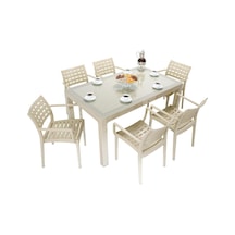 Depootoptan Mandella Wood 90 x 150 CM Cafe Koltuk Camlı Masa Takımı Çölbeji