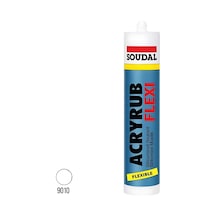 Soudal Acryrub Flexi Silikonize Mastik Beyaz 310 Ml 114300
