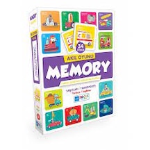 Blue Focus Akıl Oyunu Memory Taşıtlar Eşleştirme Kartı 34 Parça