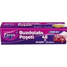 40 Li Buzdolabı Poşeti Küçük Boy 20 X 30 Cm 48'li Paket