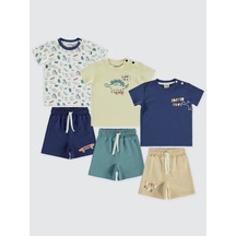 Civil Baby Erkek Bebek Takım 3'lü Set 6-18 Ay Lacivert Lacivert