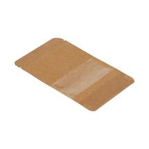 Packanya Kraft Dar Pencereli Doypack 500'lü 8.5 x 14.5 + 2.5 CM