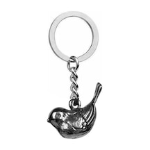 Serçe Kuş Figürlü Unisex Anahtarlık Zamak Metal Çanta Süsü & Anahtarlık