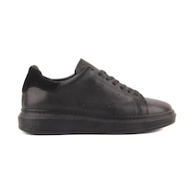 Sail Lakers - Siyah Deri Bağcıklı Erkek Günlük Ayakkabı-18049-siyah