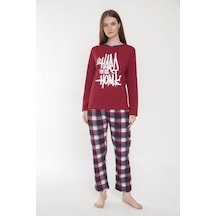 Vishenka Kadın %100 Penye Baskılı Pijama Takımı