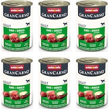 Animonda Gran Carno Sığır Ve Geyikli Köpek Konserve 400 G X 6 Adet