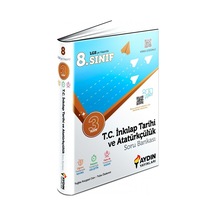8. Sınıf T.C. İnkılap Tarihi ve Atatürkçülük Üç Adım Soru Bankası -  Aydın Yayınları