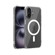 Hnrlıshp Newface Apple Apple iPhone Uyumlu  17 Combo Sert Şeffaf Magsafe Kapak - Şeffaf