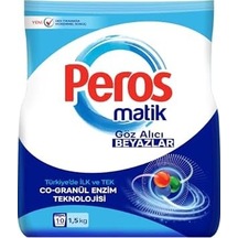 Peros Toz Çamaşır Deterjanı Göz Alıcı Beyazlar 1500 G