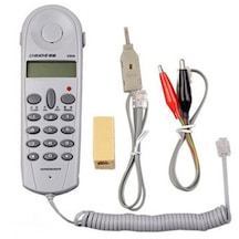 Telefon Telefon Hattı Alın Testi Test Cihazı Yan Hakem Aracı Kablo Seti Konnektörler Cihazı -beyaz