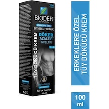 Bioder Erkeklere Özel Tüy Dökücü Krem 100 ml Tüy Azaltıcı Etki