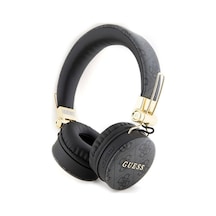 Kulak Üstü Bluetooth Kulaklık Guess Lisanslı Pu Deri Ayarlanabilir Tasarım Siyah