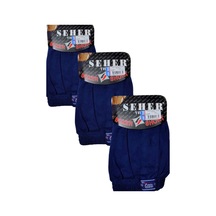 Yıldız 3'lü Erkek Penye Boxer-lacivert-s Lacivert