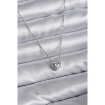 Ezoconcept 316l Çelik Zincir Zirkon Taşlı Charm Kadın Kolye Çok Renkli