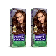 Hubrendy Tedarik Naturals Saç Boyası Orta Kestane 5/37 2x Paket