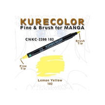 Zig Kurecolor Brush For Manga Çizim Kalemi 102 Lemon Yellow