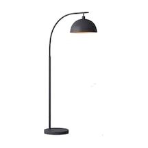 Mylights Retro Rustik Metal Lambader Köşe Lambası Yerden Aydınlat Siyah