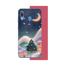 Samsung Galaxy A20-a30 Uyumlu Pofuduk Kar Baskılı Silikon Kılıf Renkli